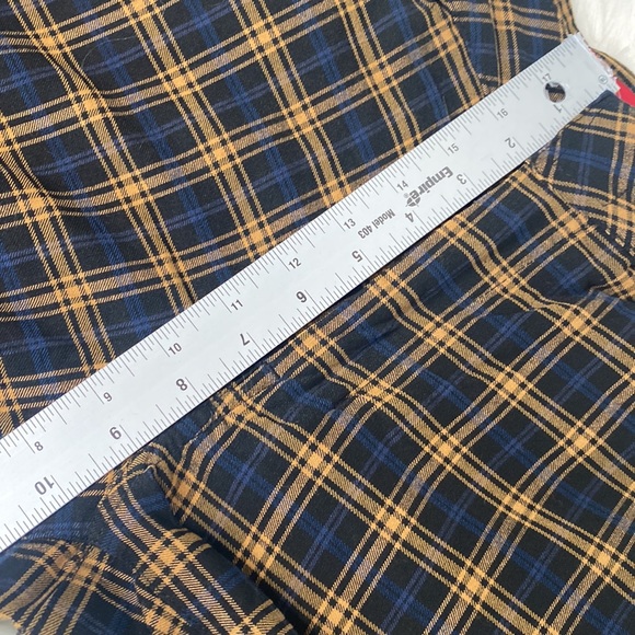 plaid dickies ankle pants juniors size 3 - Picture 10 of 12